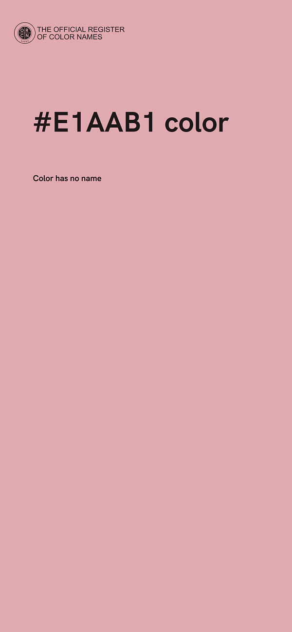 #E1AAB1 color image