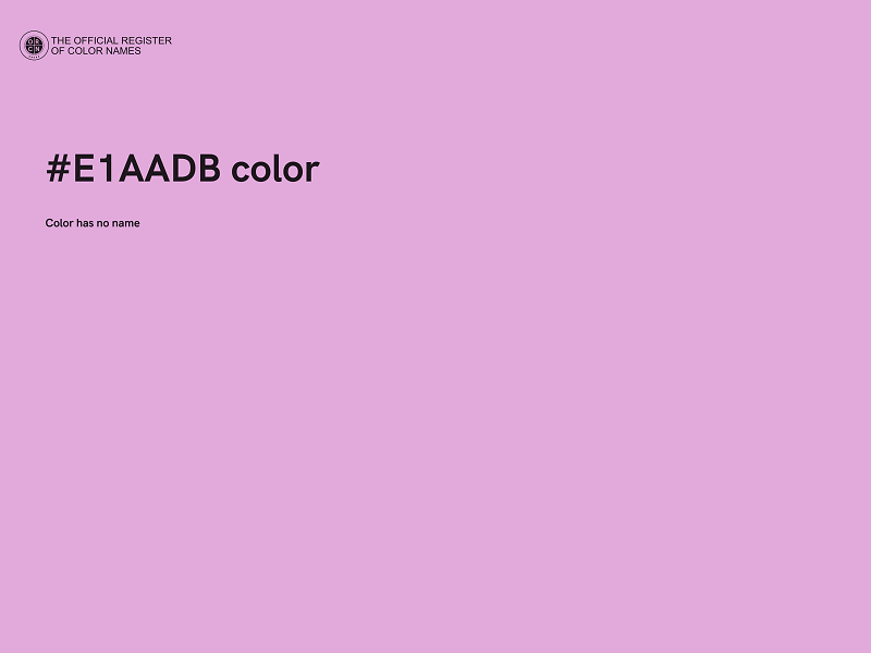 #E1AADB color image