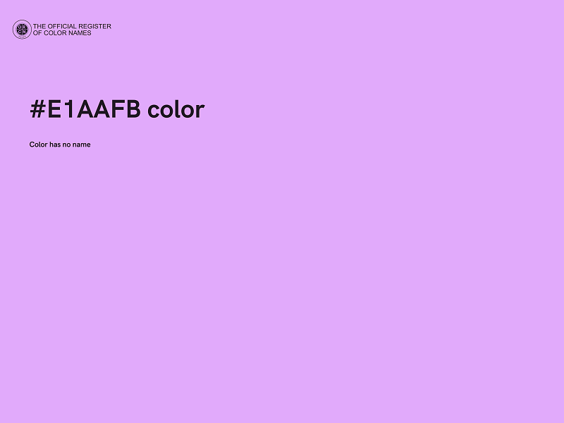 #E1AAFB color image