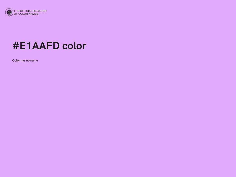#E1AAFD color image