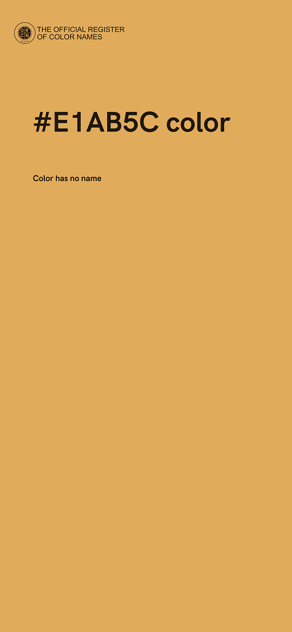 #E1AB5C color image