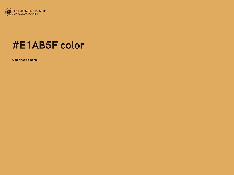 #E1AB5F color image