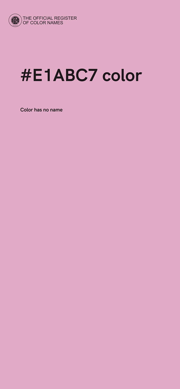 #E1ABC7 color image