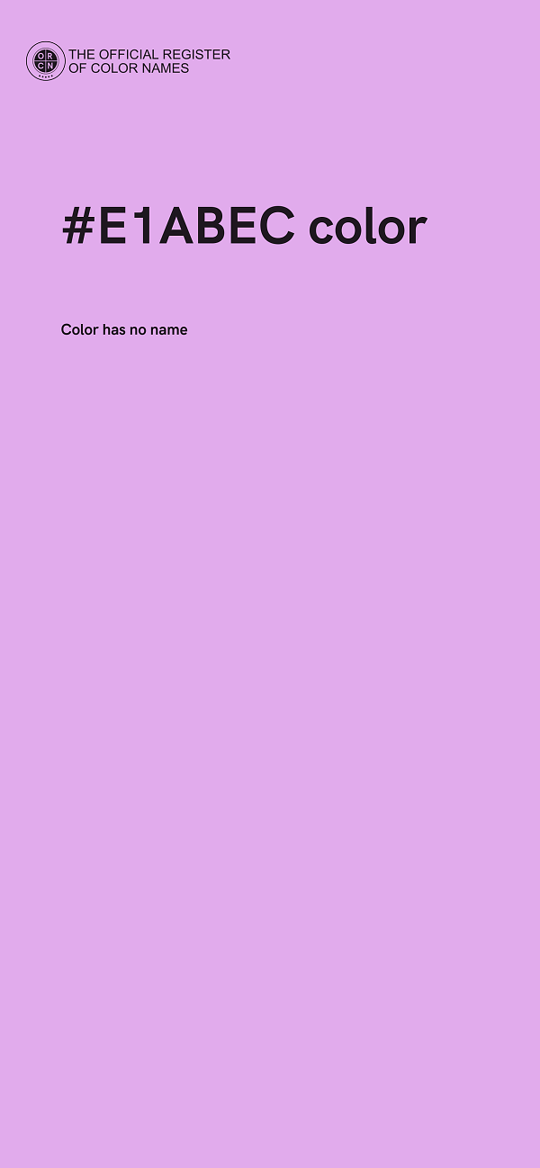 #E1ABEC color image