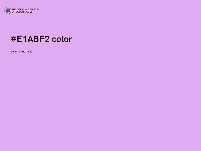 #E1ABF2 color image