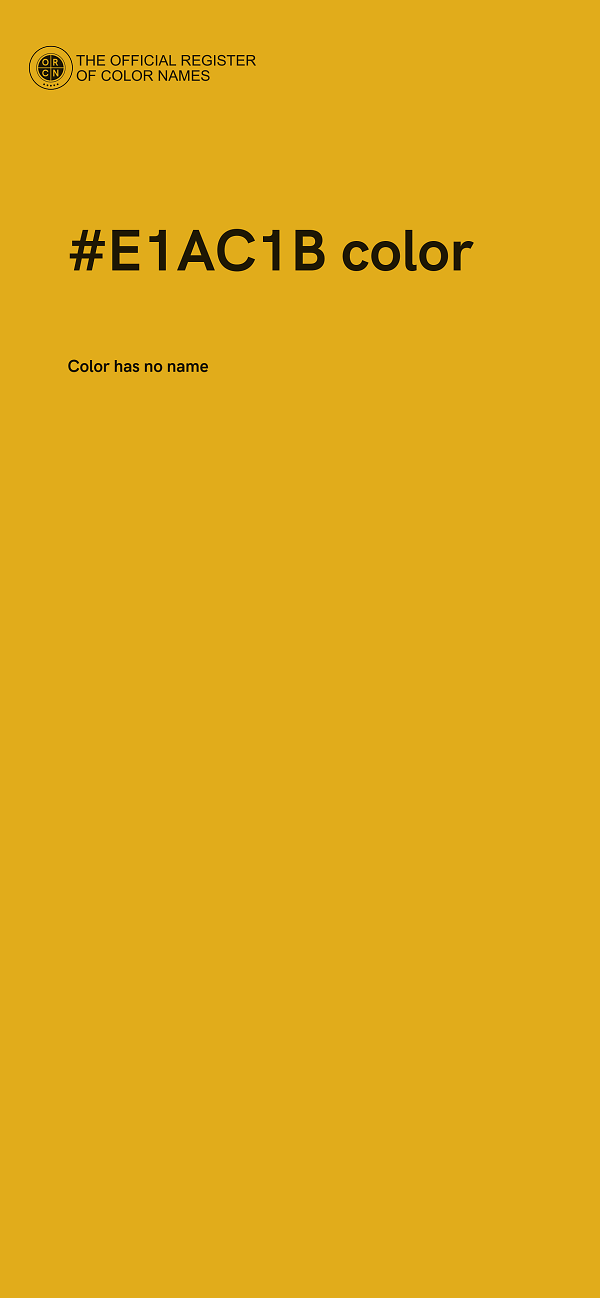 #E1AC1B color image