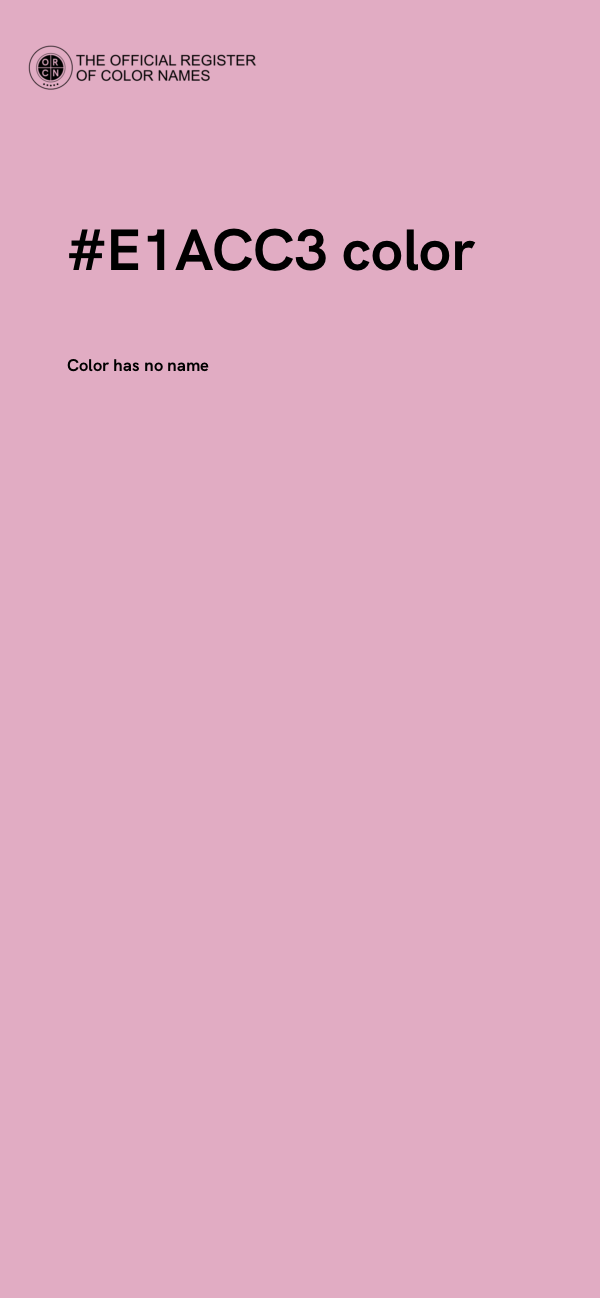 #E1ACC3 color image