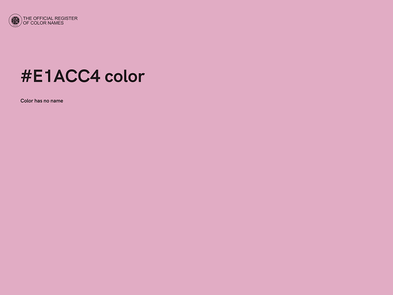#E1ACC4 color image