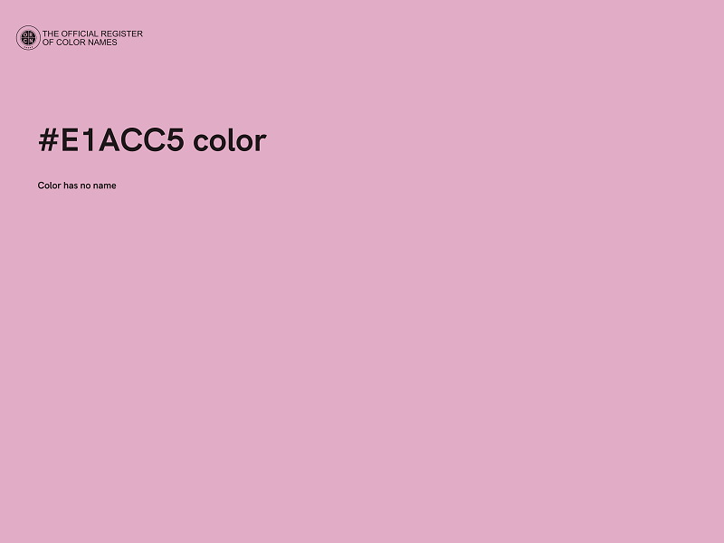 #E1ACC5 color image