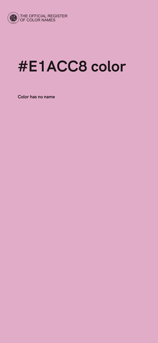 #E1ACC8 color image