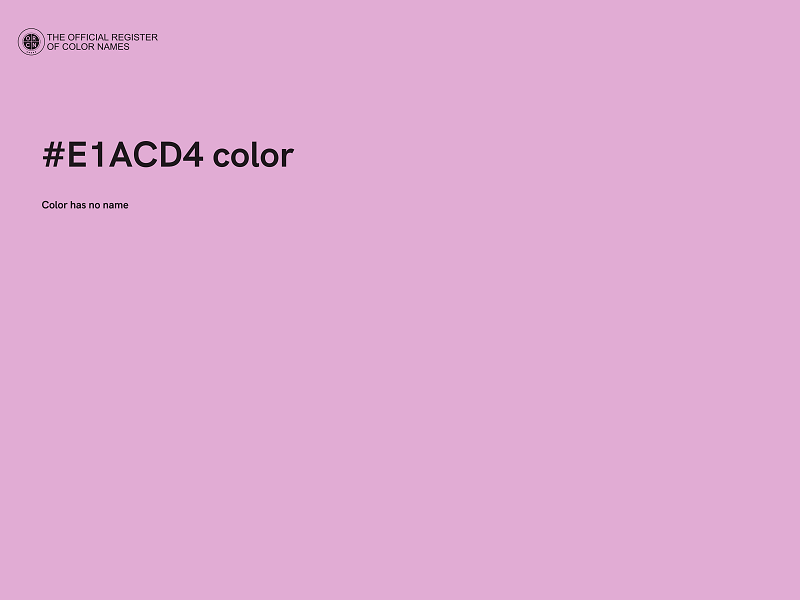 #E1ACD4 color image