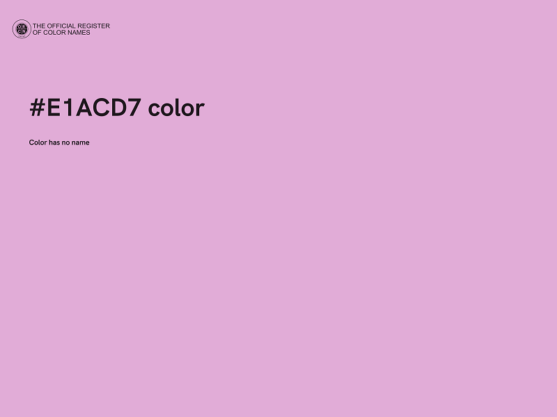 #E1ACD7 color image