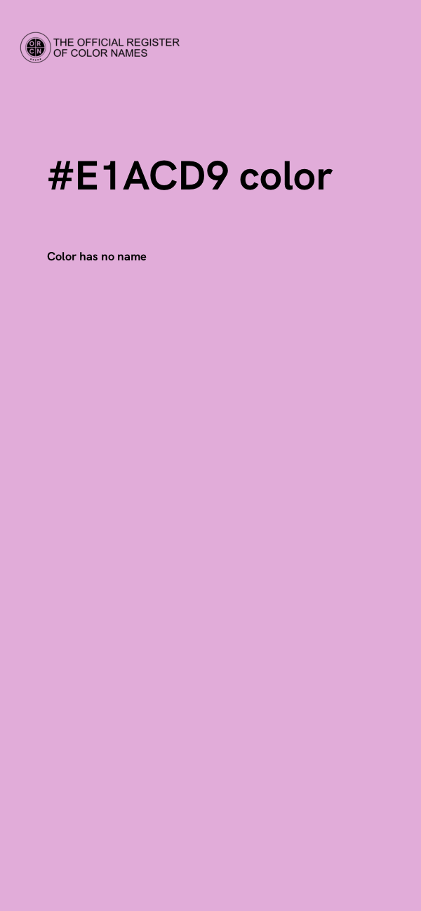 #E1ACD9 color image