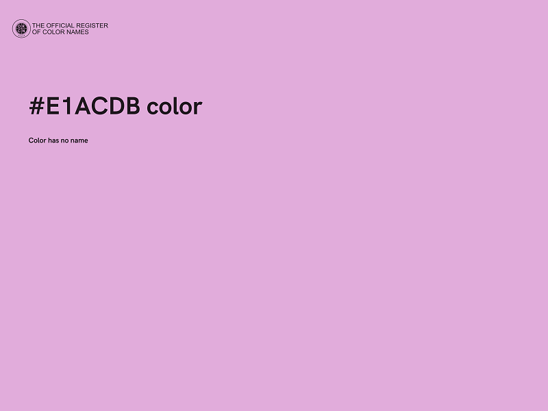 #E1ACDB color image