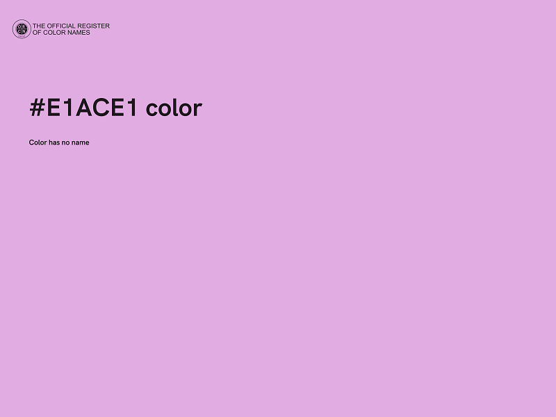 #E1ACE1 color image