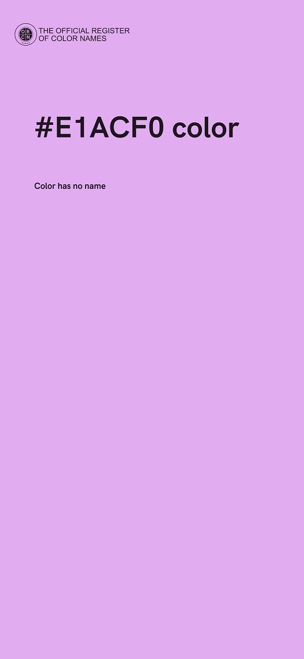#E1ACF0 color image