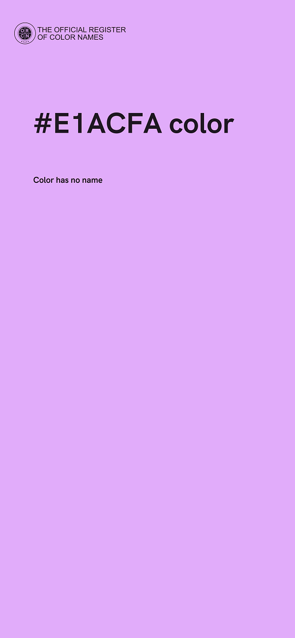 #E1ACFA color image