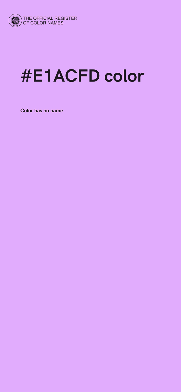 #E1ACFD color image