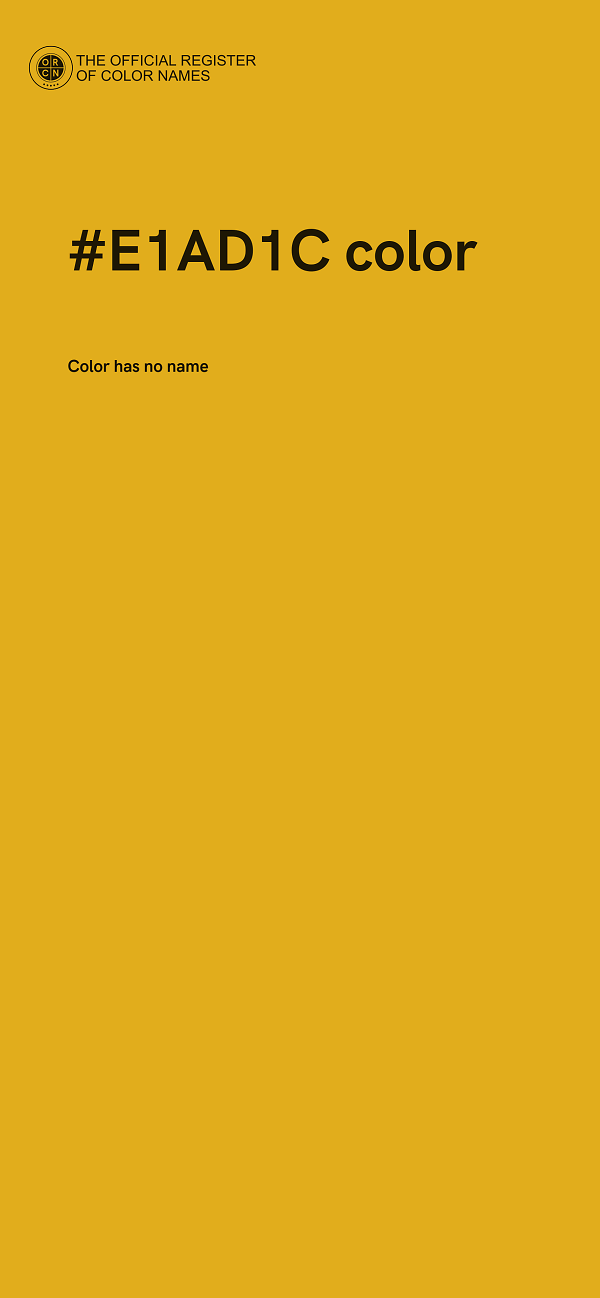 #E1AD1C color image