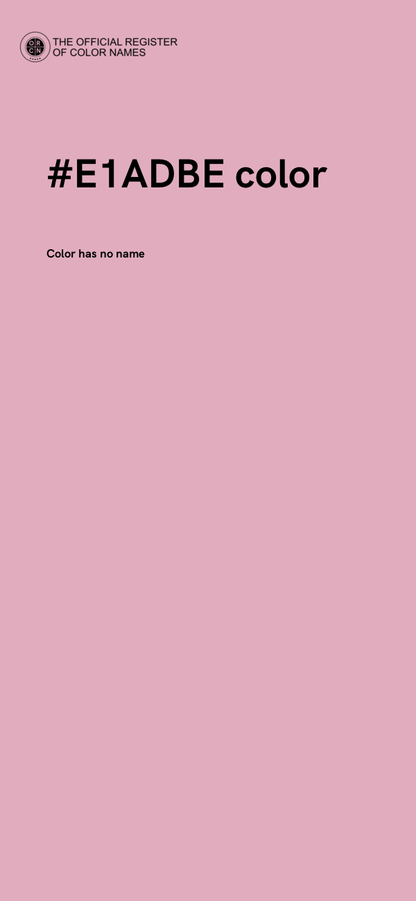 #E1ADBE color image