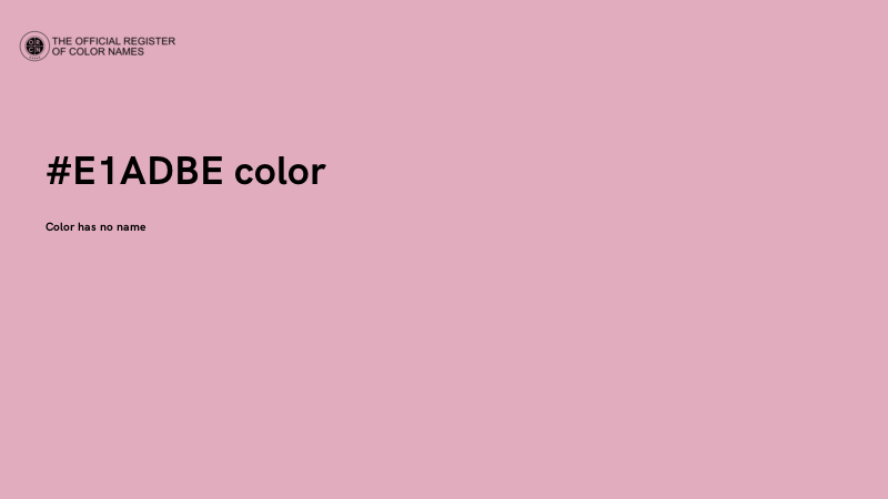 #E1ADBE color image