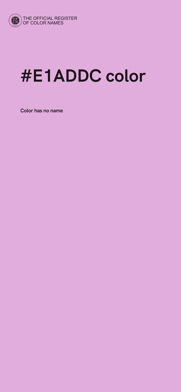 #E1ADDC color image