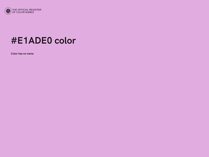 #E1ADE0 color image