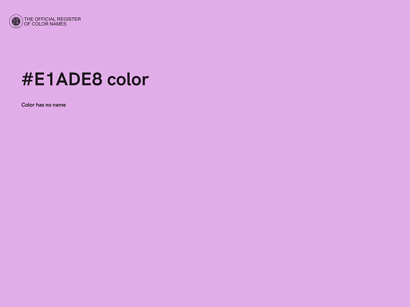 #E1ADE8 color image