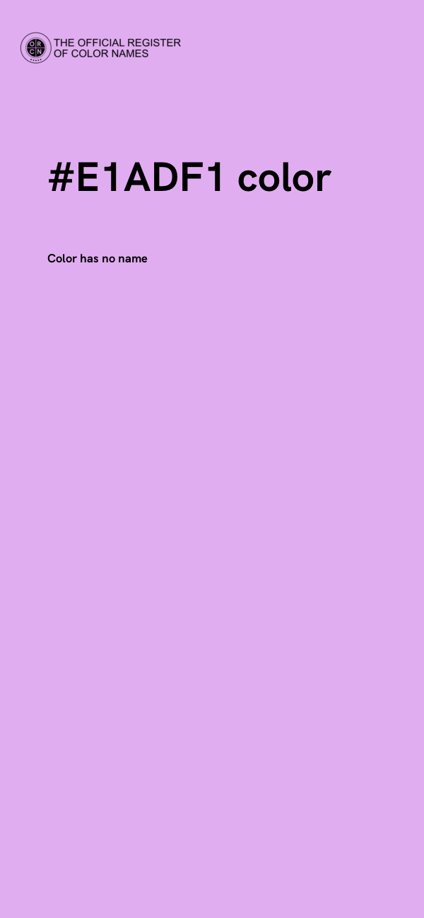 #E1ADF1 color image