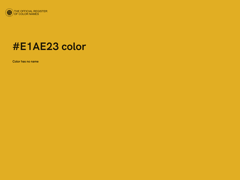 #E1AE23 color image