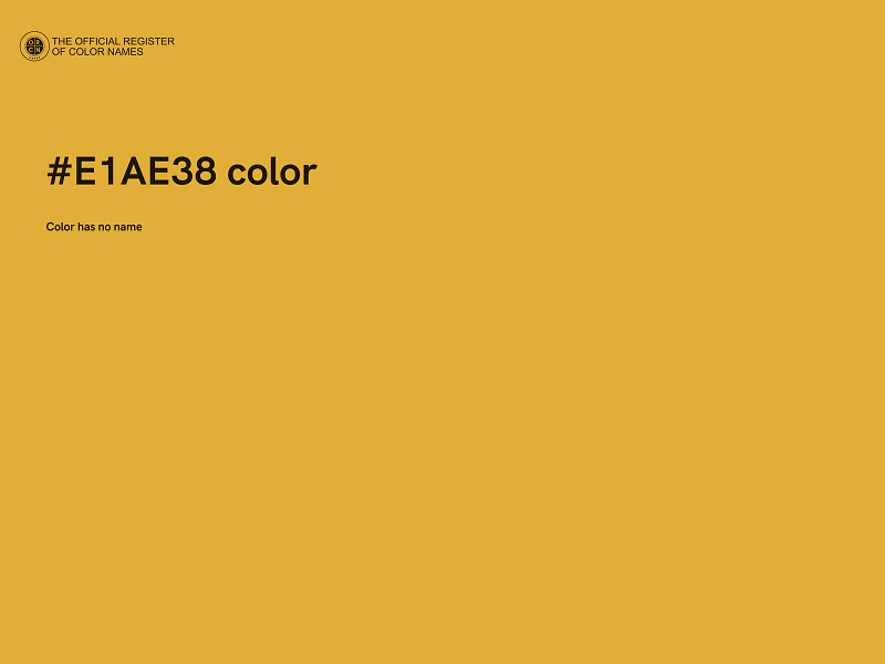 #E1AE38 color image