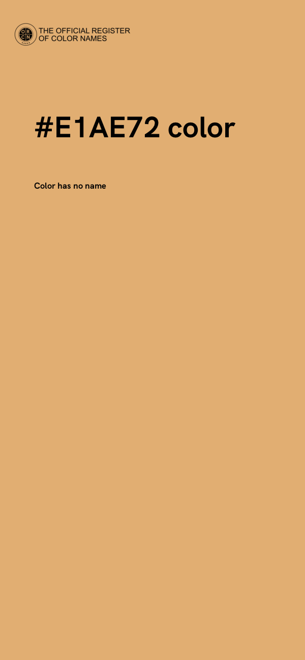 #E1AE72 color image