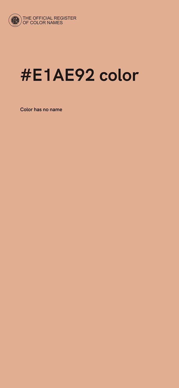 #E1AE92 color image