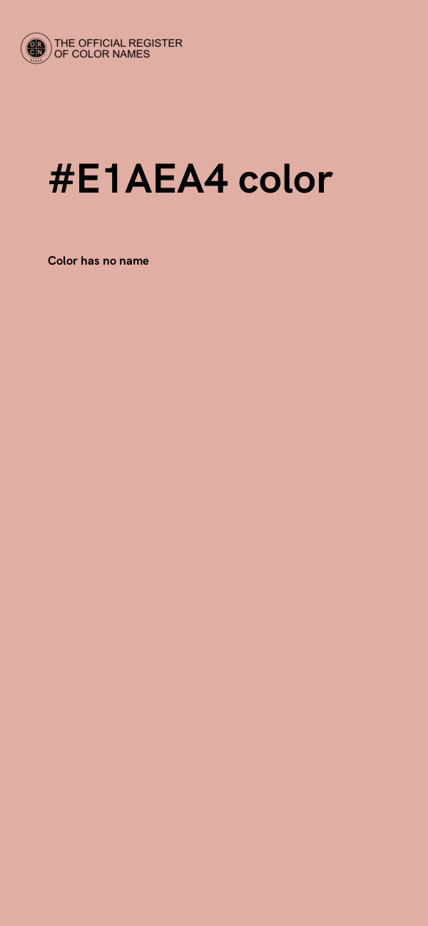#E1AEA4 color image