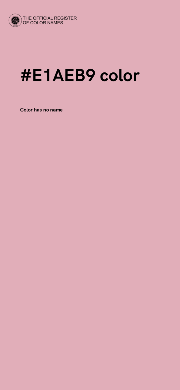 #E1AEB9 color image