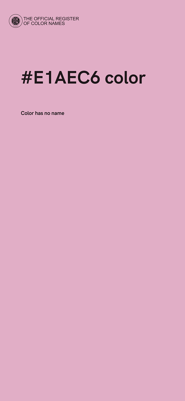 #E1AEC6 color image