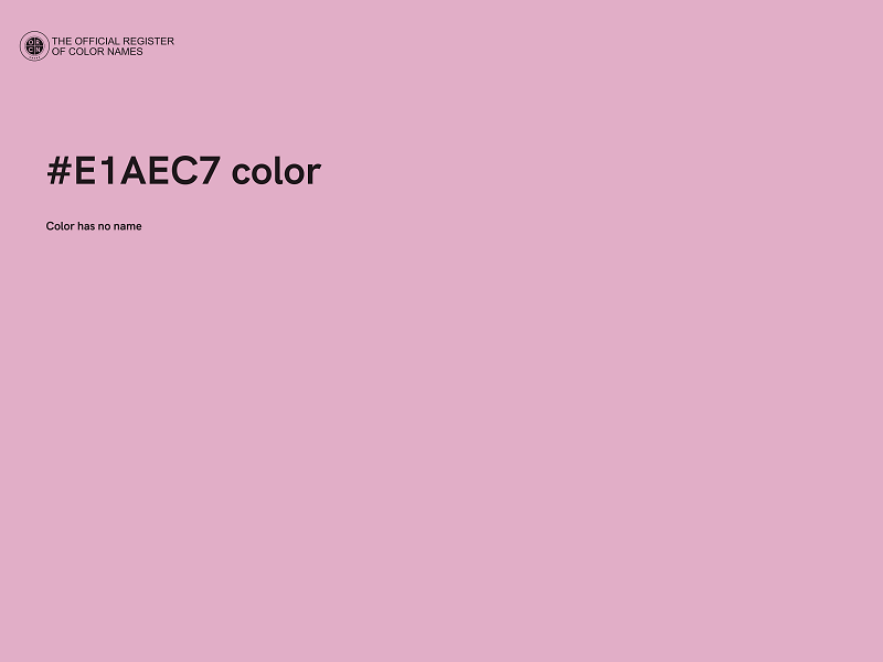 #E1AEC7 color image