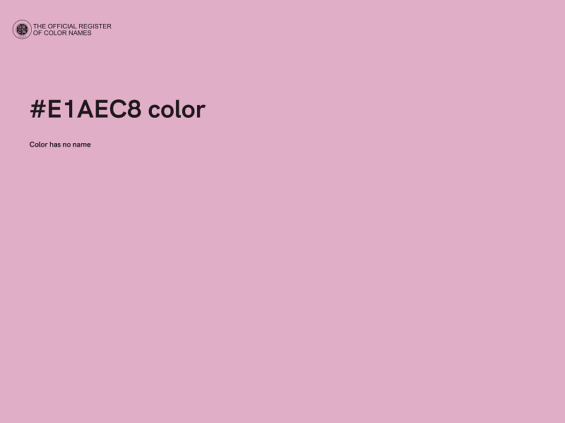 #E1AEC8 color image