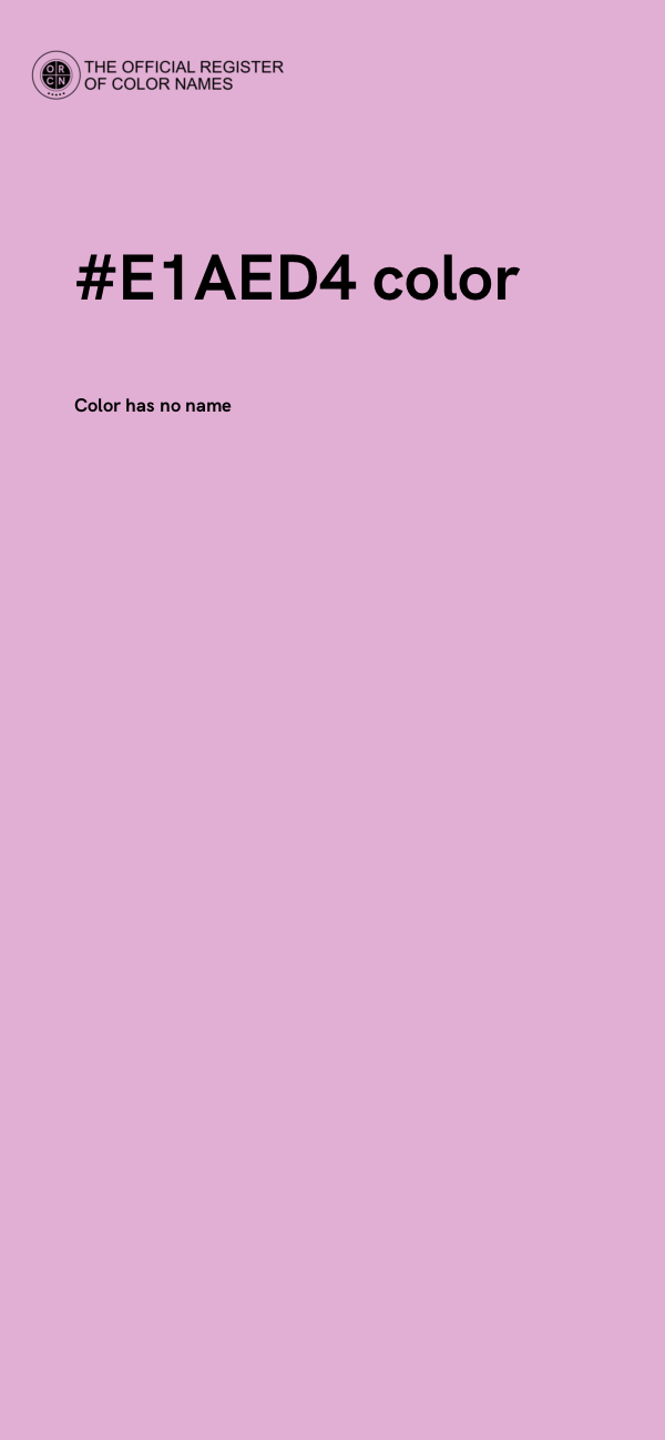 #E1AED4 color image