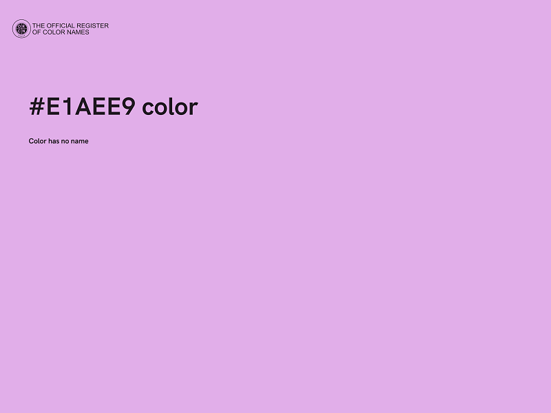 #E1AEE9 color image