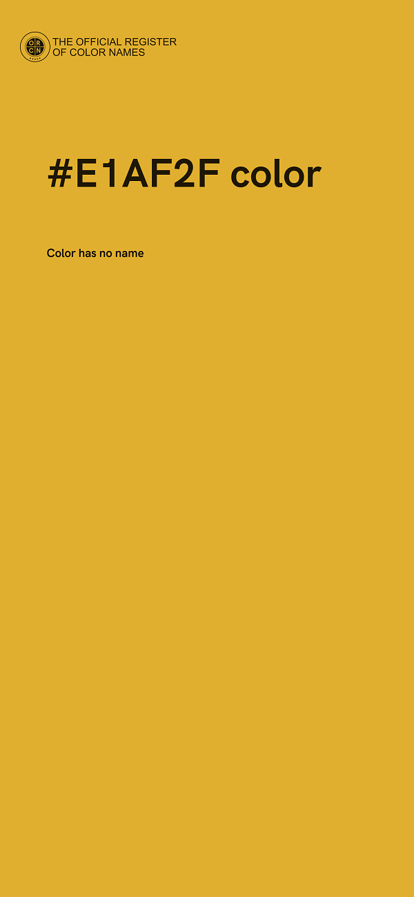 #E1AF2F color image