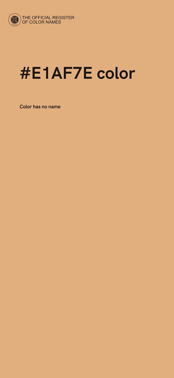 #E1AF7E color image