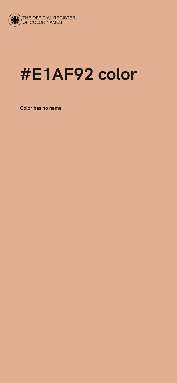 #E1AF92 color image