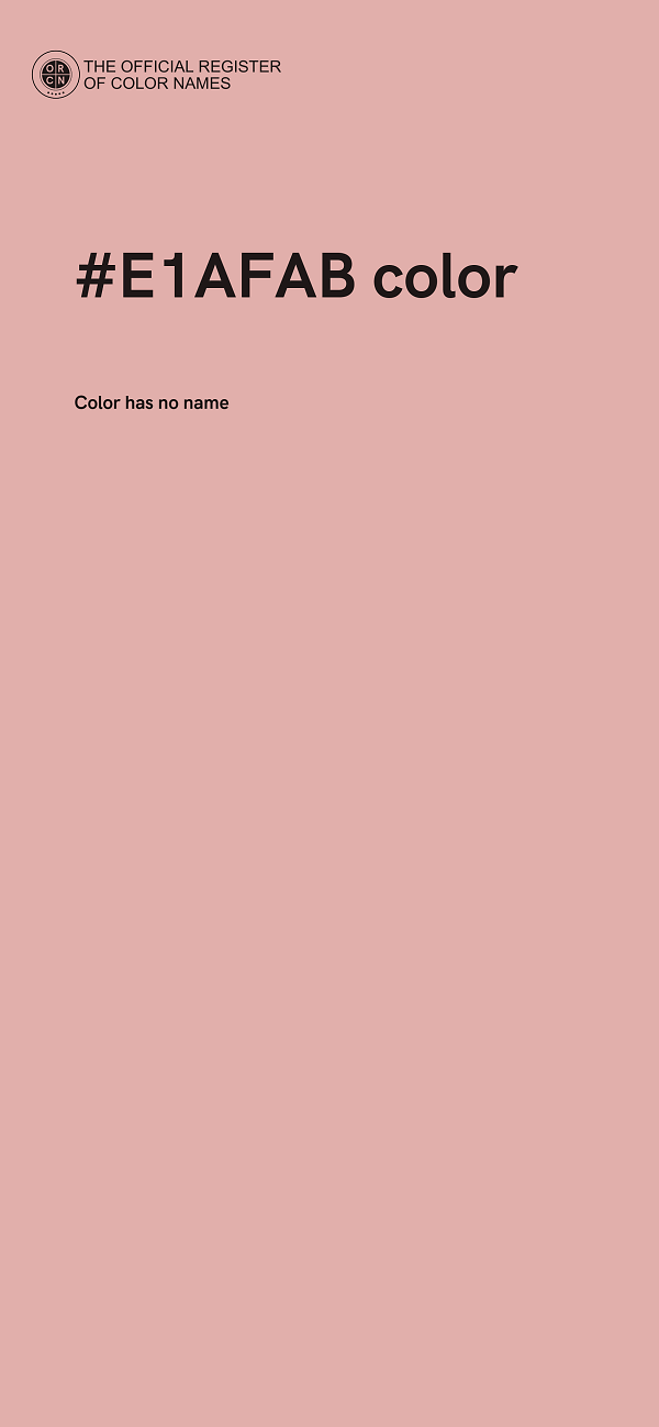 #E1AFAB color image