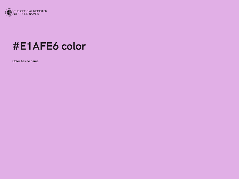 #E1AFE6 color image