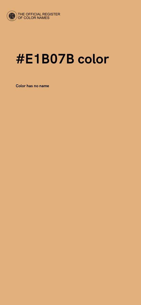 #E1B07B color image
