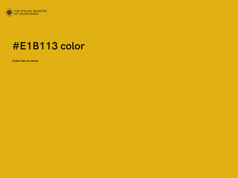 #E1B113 color image