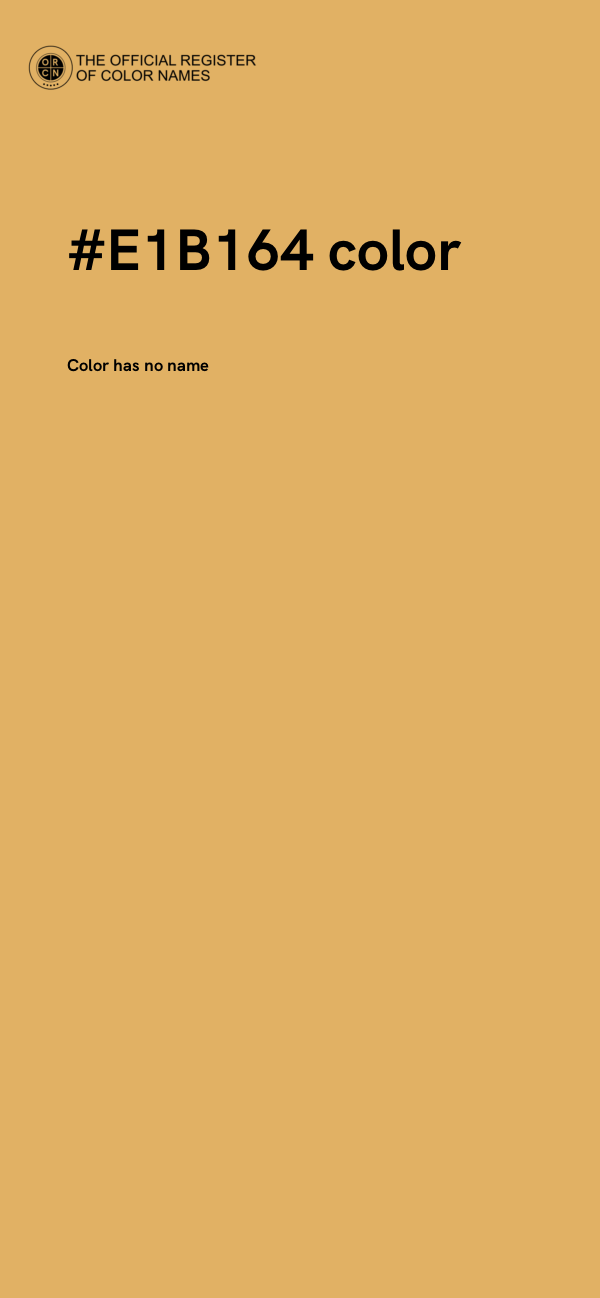 #E1B164 color image