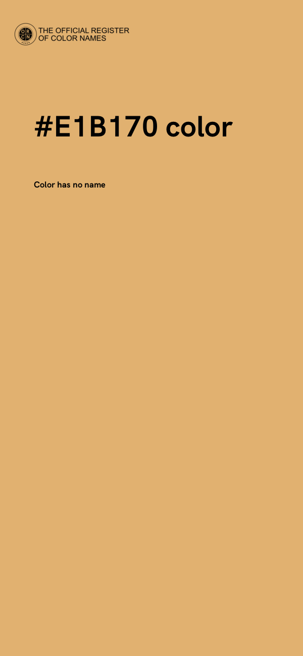 #E1B170 color image