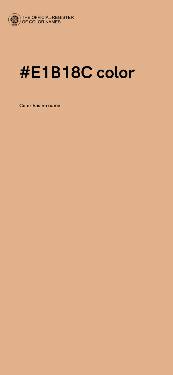 #E1B18C color image